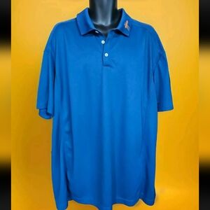 Nike Golf Hooters Panama City Beach Men's Size 3XL Blue Polo Shirt READ